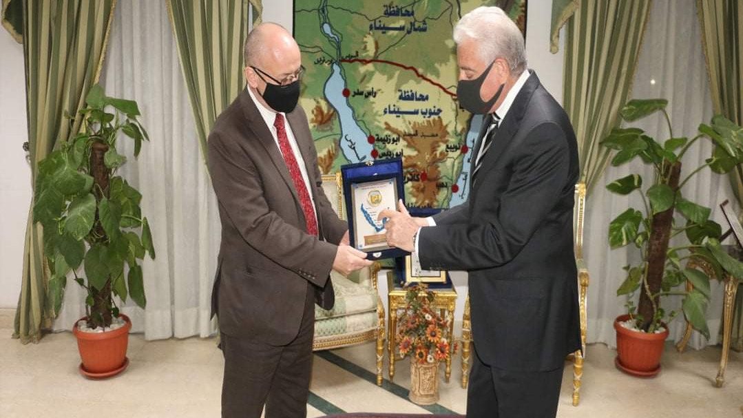فودة مع السفير القبرصي 
