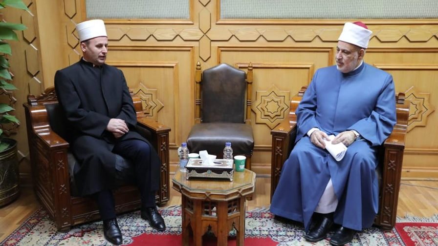 وكيل الأزهر يستقبل رئيس المشيخة الإسلامية بألبانيا