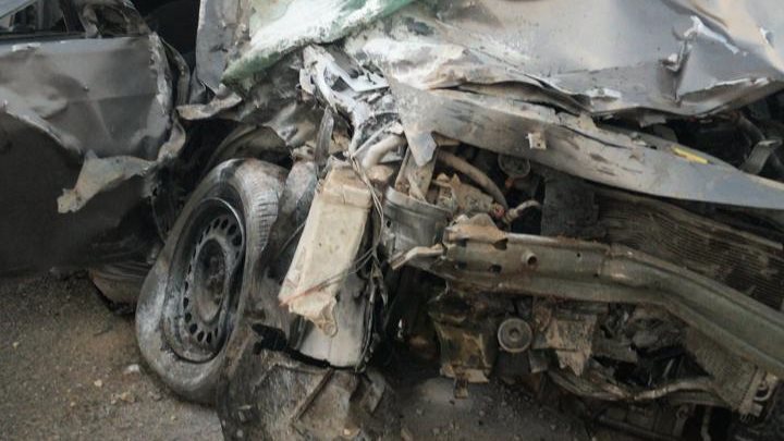 السيارة الملاكى التى اصطدمت بالحادث