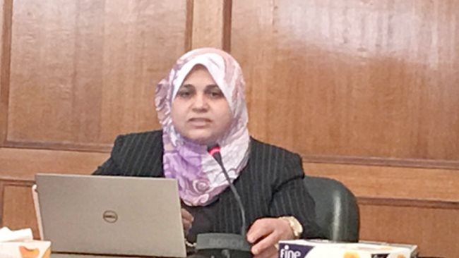 الدكتورة إيمان السيد رئيس قطاع التخطيط بوزارة الرى