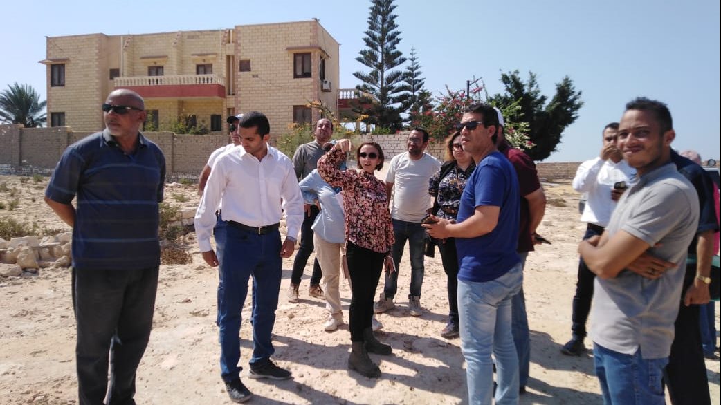 متابعة مشروعات حياة كريمة ببرج العرب