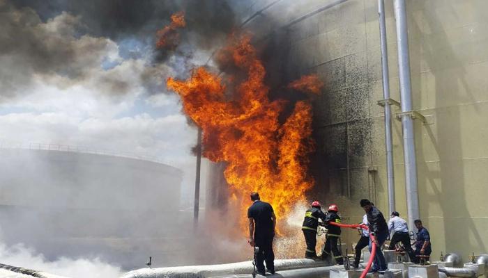 انفجار في محطة وقود غربي إيران