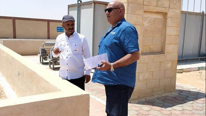 منابعة تنفيذ مشروعات الخطة الاستثماريه بالحسنة