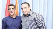 أسامة أبوزيد رئيس نادى الشمس بطل الخماسي الحديث