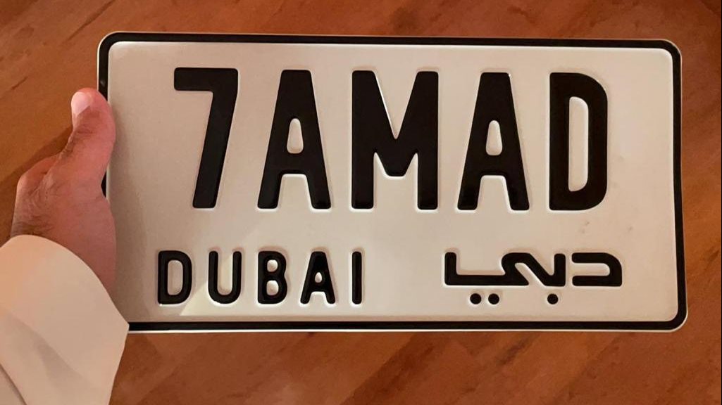لوحة مرورية مزيفة 