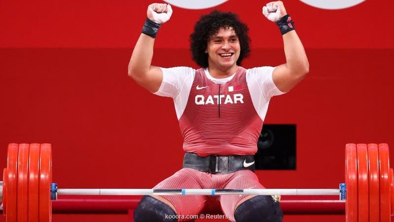 فارس حسونة الحاصل على ميدالية ذهبية لقطر 