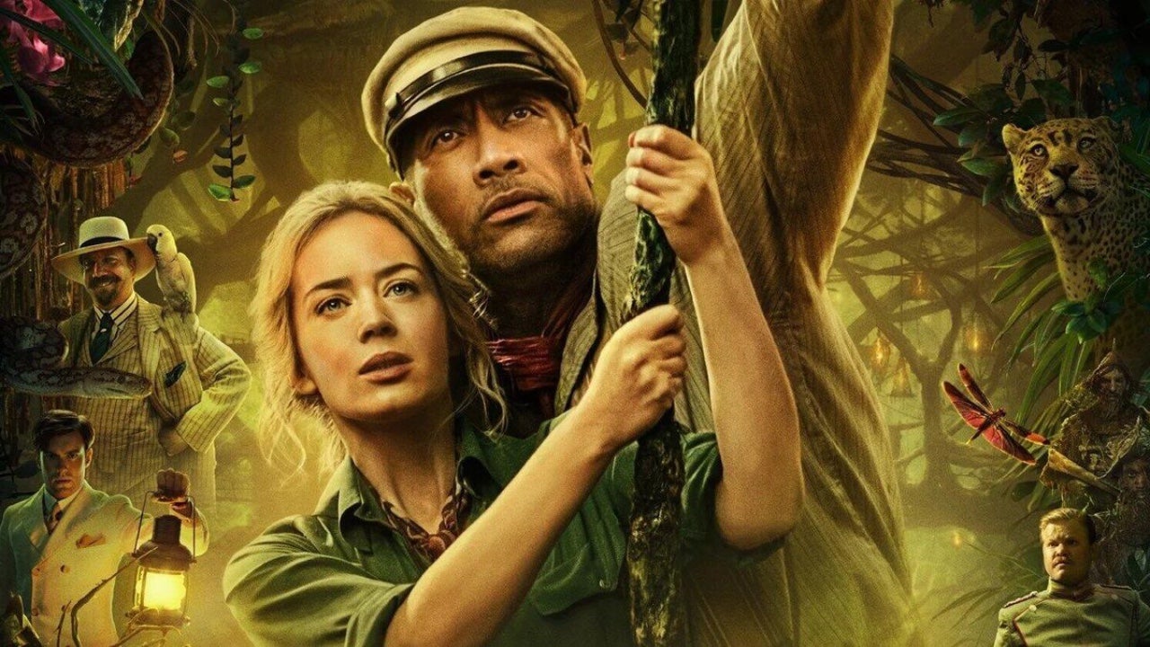 دواين جونسون وإيميلي بلانت على بوستر Jungle Cruise