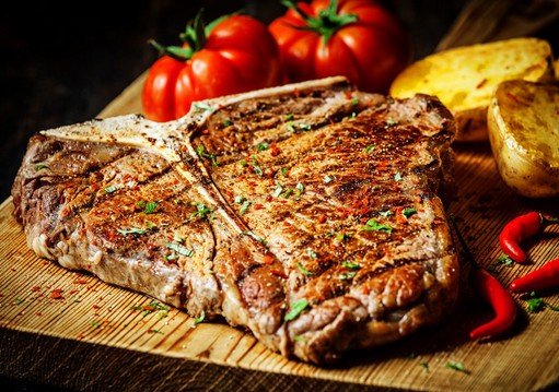 طاجن ستيك بالخضار