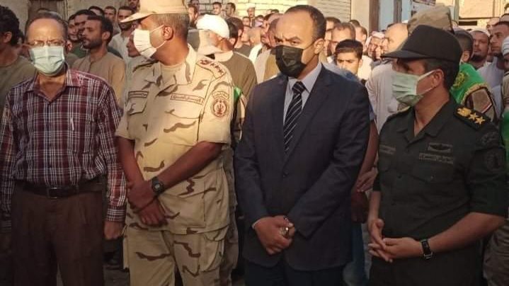 نائب محافظ المنيا في جنازة احد الشهداء 