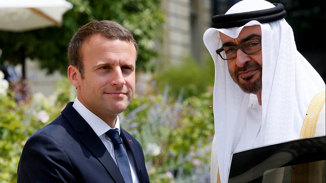 ولي عهد أبو ظبي والرئيس الفرنسي