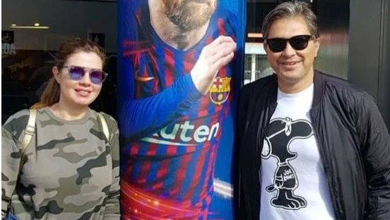 رانيا فريد شوقى وزوجها 