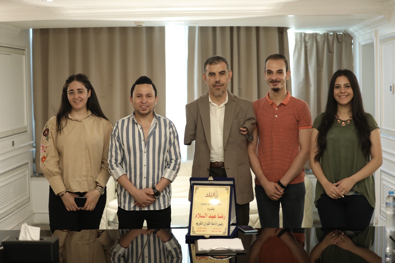 محررو صدى البلد والإذاعي القدير رضا عبد السلام