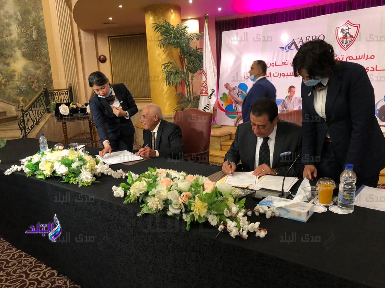 صورة من توقيع البروتوكول