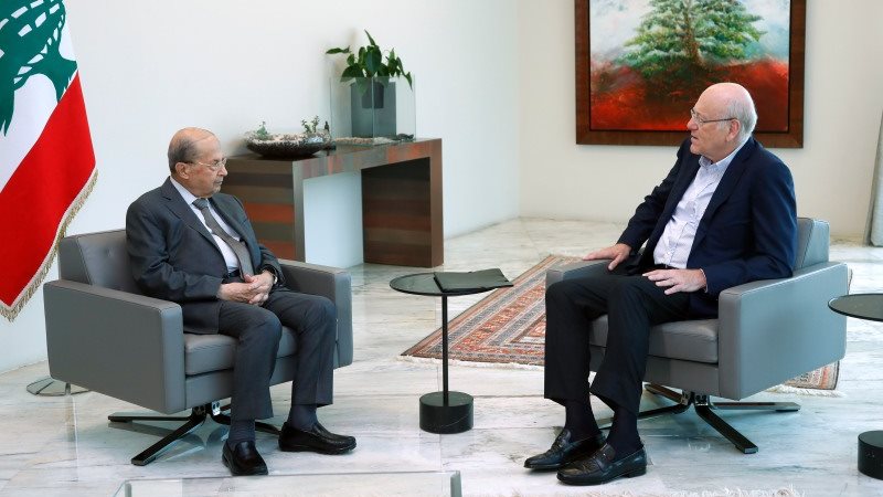 رئيس الوزراء اللبناني المكلف يلتقي عون