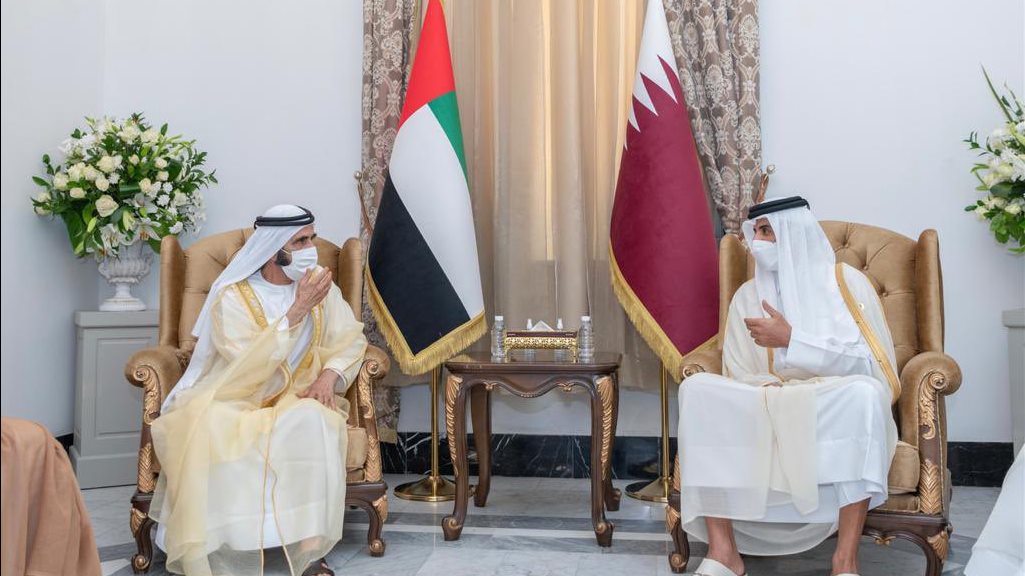 تميم بن حمد آل ثاني ومحمد بن راشد آل مكتوم