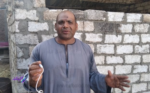 حمدي عطية الذي فقد ماشية ب١٥٠ ألف جنيه في حريق بحوش مِلكه