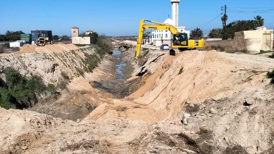 تبطين الترع بمحافظة الإسكندرية