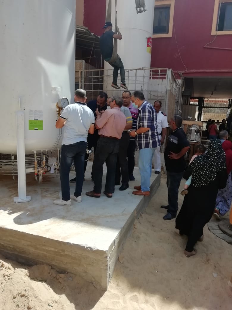 تانك اكسجين لمستشفى السنبلاوين