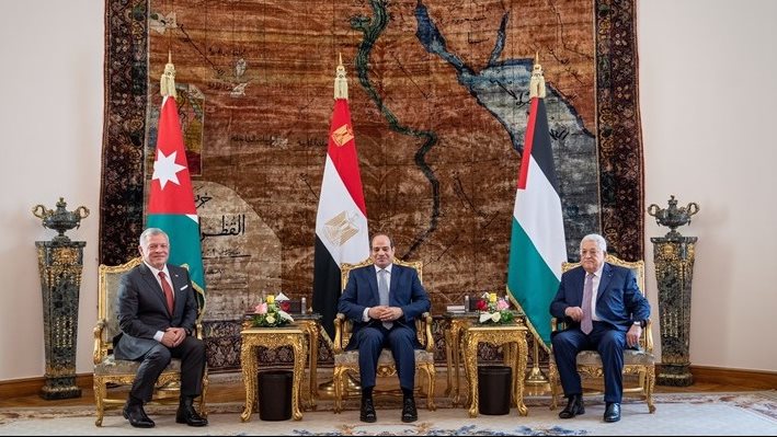 القمة الثلاثية المصرية الأردنية الفلسطينية 
