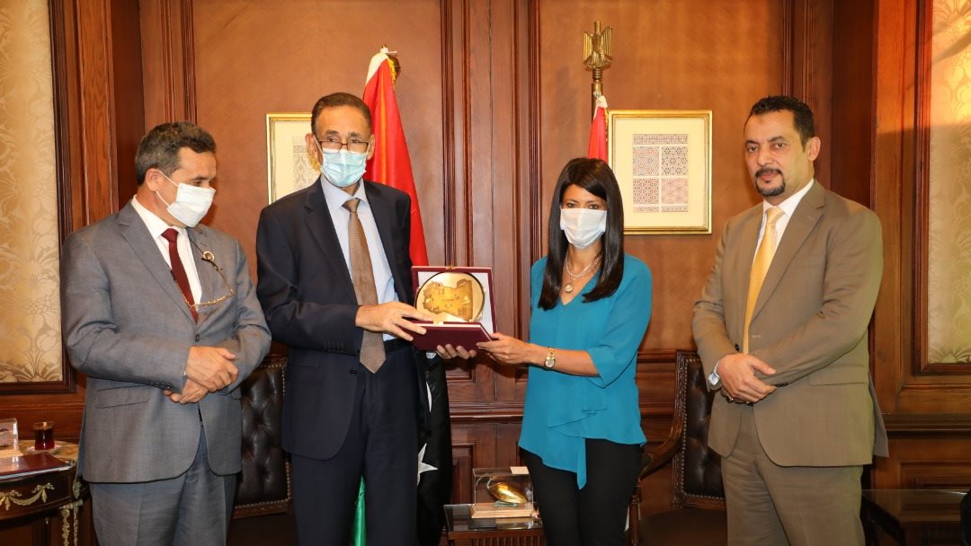 رانيا المشاط تستقبل وزير اقتصاد ليبيا 