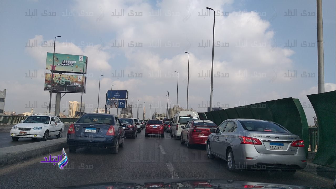 حالة المرور أعلى كوبرى أكتوبر 