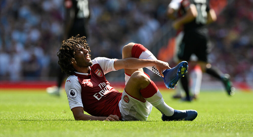 إصابة محمد النني " صورة أرشيفية" إصابة محمد النني " صورة أرشيفية"