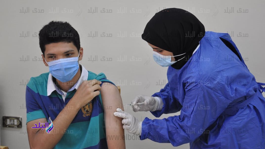 تطعيم طلاب جامعة كفر الشيخ