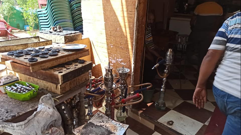 الحملات على مقاهي الجيزة 