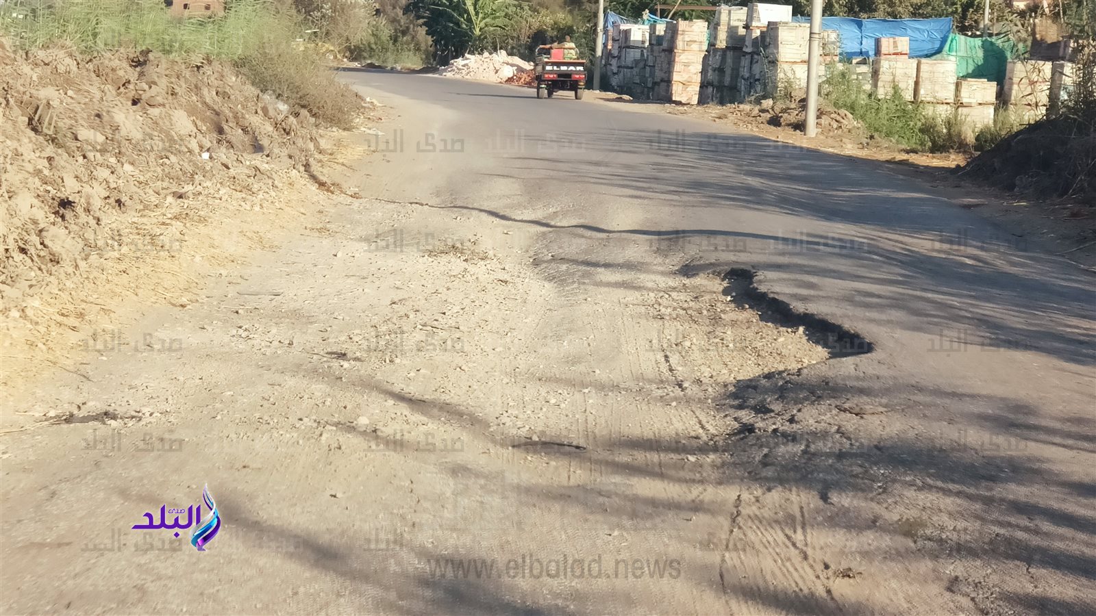 تهالك طريق «إبشان- تيرة»
