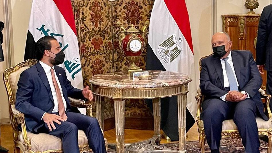 شكري يلتقي رئيس البرلمان العراقي 