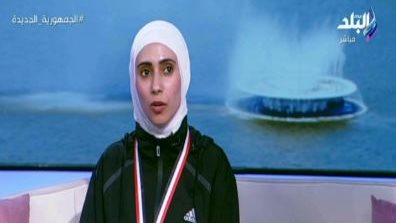 البطلة إسراء سليمان، لاعبة منتخب مصر للكيك بوكسينج