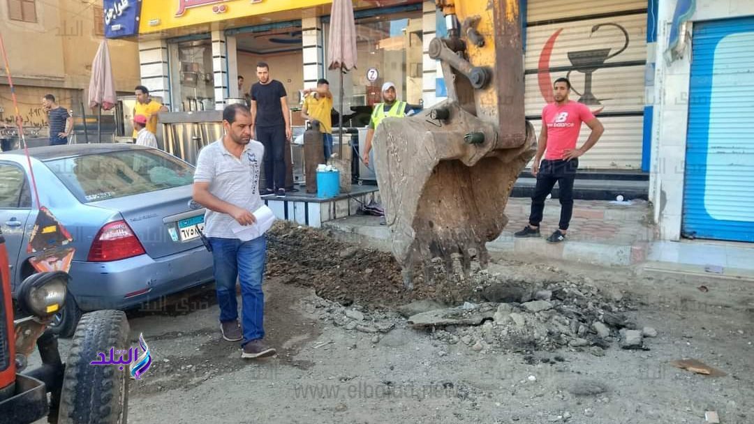 جانب من الأعمال التمهيدية للرصف