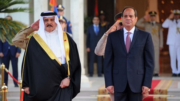 الرئيس السيسي وملك البحرين