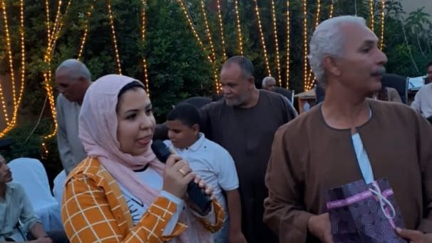 صحفية صدى البلد أثناء التكريم