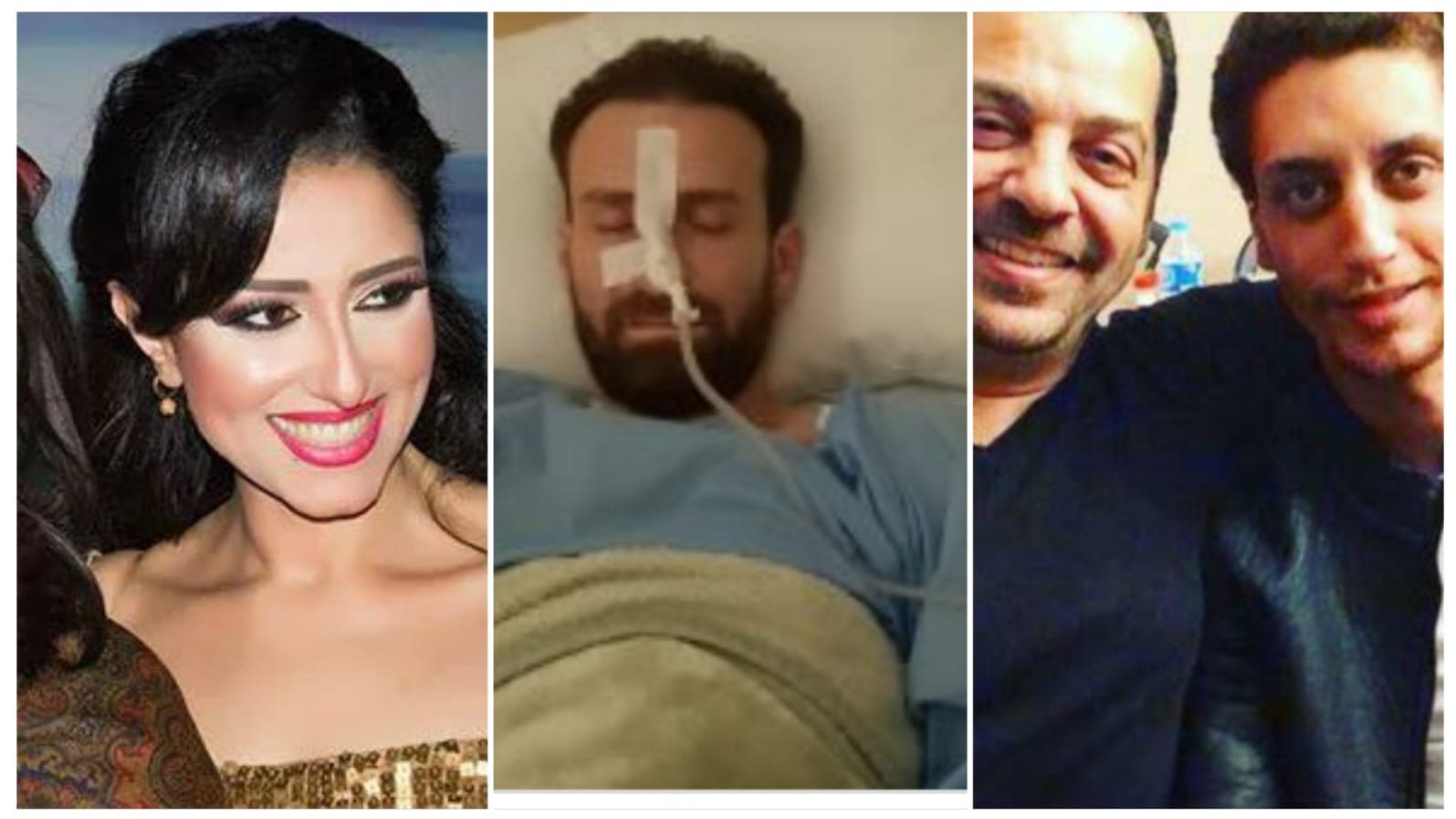 طارق العريان وابنهونضال الشاعي وحنان مطاوع