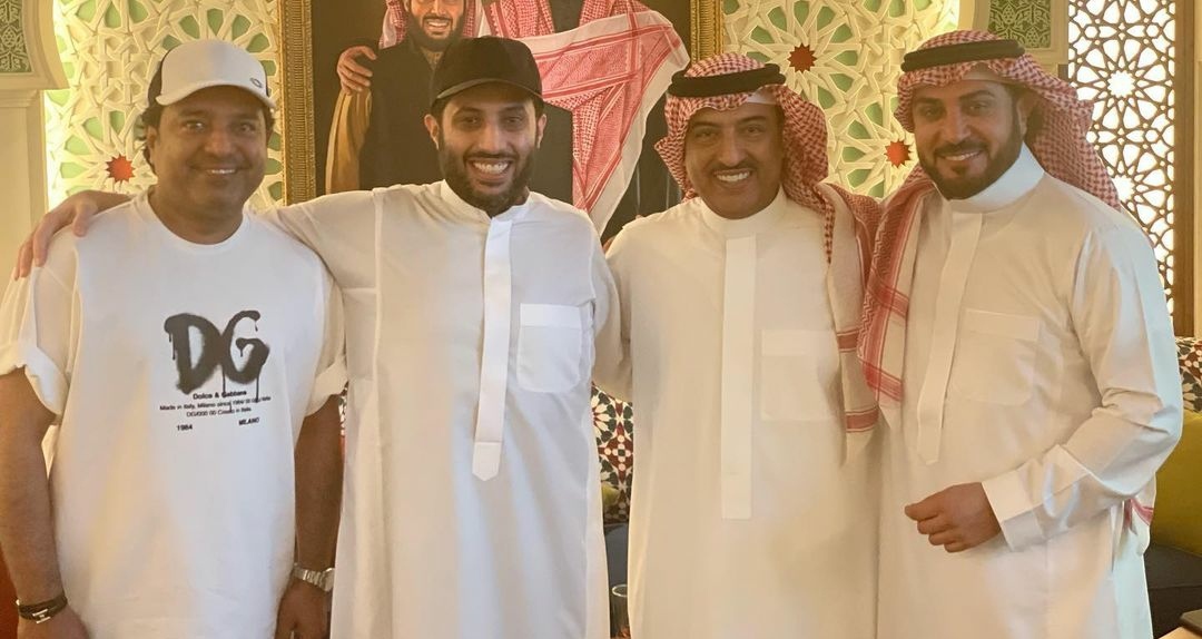 تركي آل الشيخ والفنانان ماجد المهندس وراشد الماجد