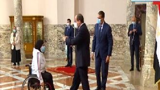 تكريم الرئيس السيسي لأبطال دورة الألعاب البارالمبية 