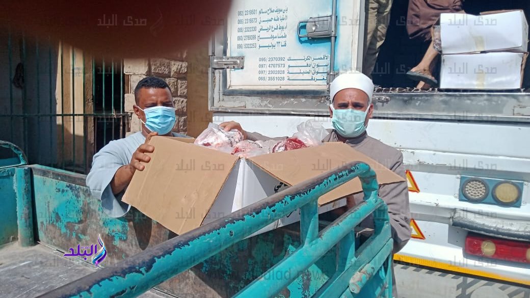 اوقاف الاقصر تستقبل الدفعه  الثامنه من لحوم صكوك الاضاحى 