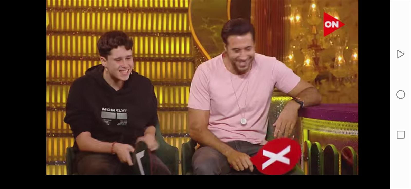 احمد السعدني ونجله 