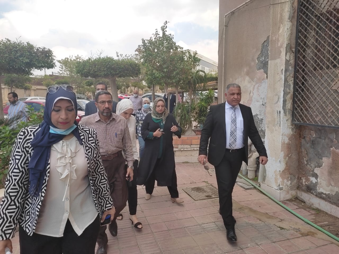 نائب رئيس جامعة الأزهر يتفقد فرع البنات 