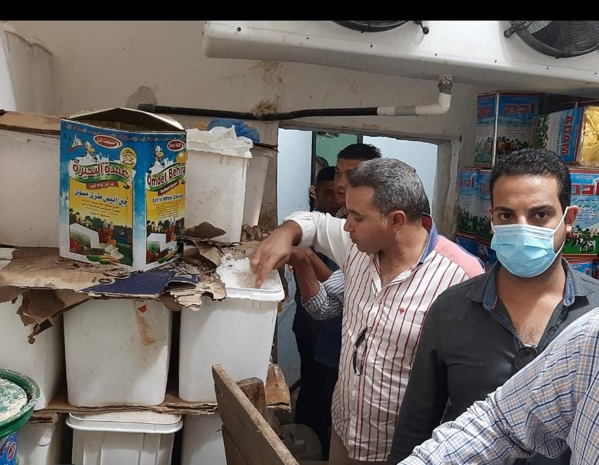 ضبط ١٩طن جبنة منتهية الصلاحية بمركز أبو حمص