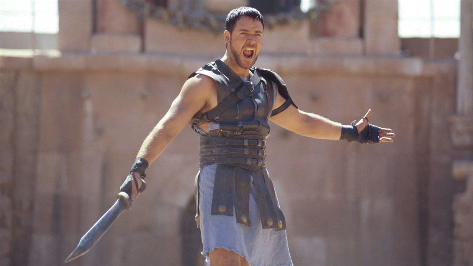 راسل كرو في فيلم Gladiator