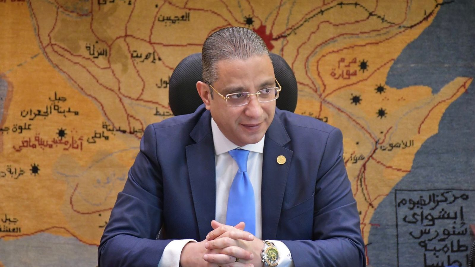 الدكتور احمد الانصارى محافظ الفيوم