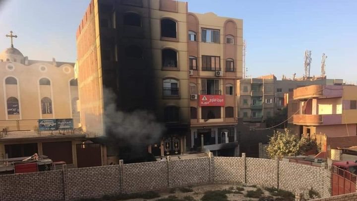 حريق مخزن أدوية العياط 