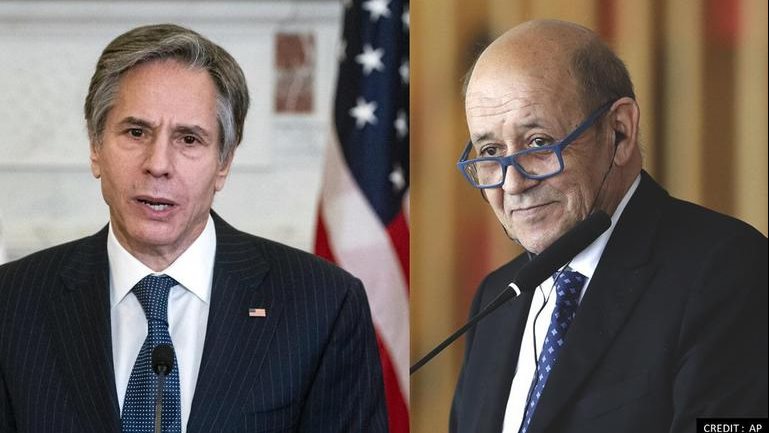 لودريان وبلينكن