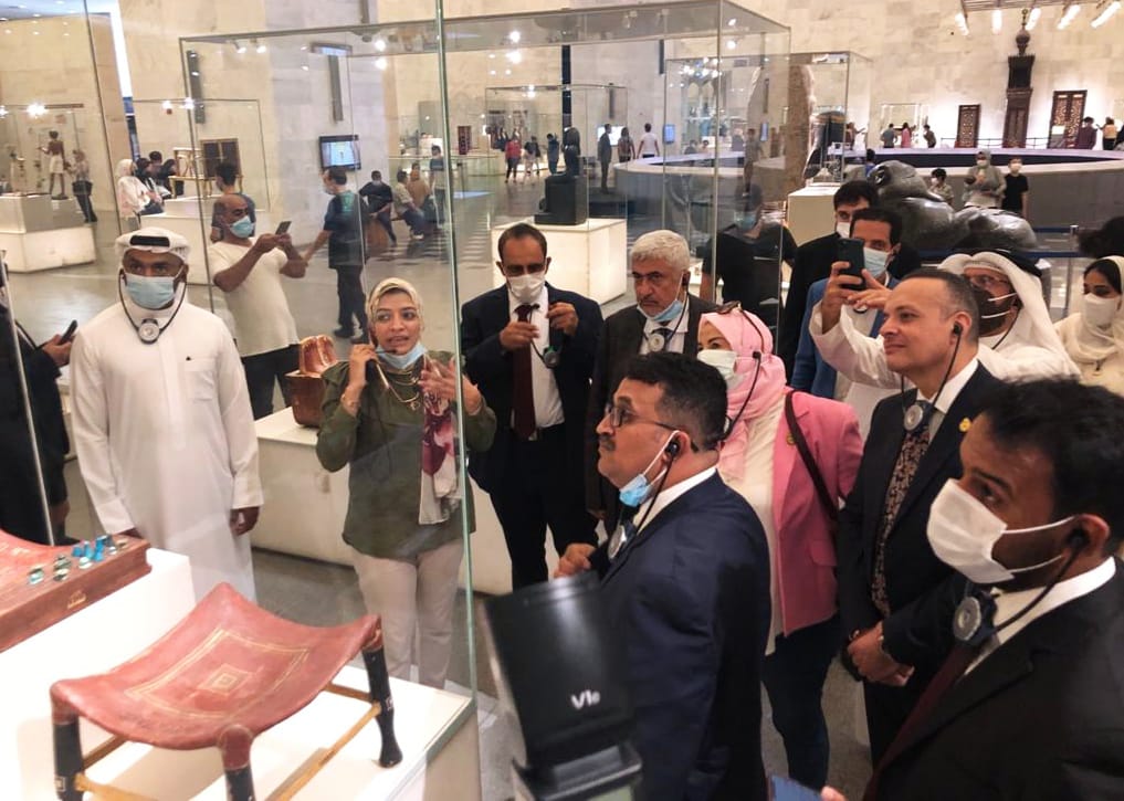 وفد البرلمان العربى فى المتحف القومى للحضارة 
