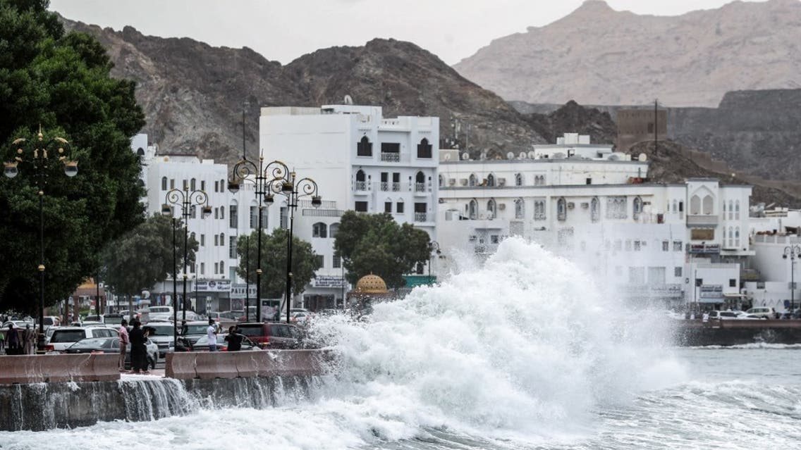 إعصار شاهين في العاصمة العمانية