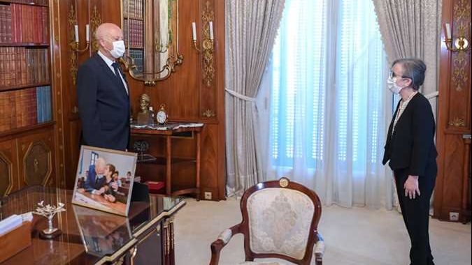 الرئيس التونسي ورئيسة الحكومة المكلفة