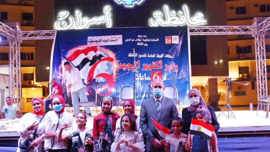 جانب من إحتفالات أسوان بإنتصارات أكتوبر