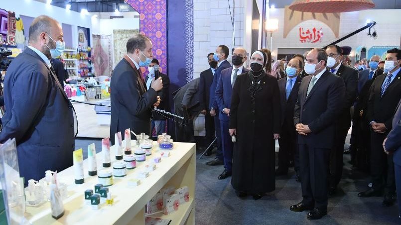 الرئيس السيسي يفتتح معرض تراثنا 